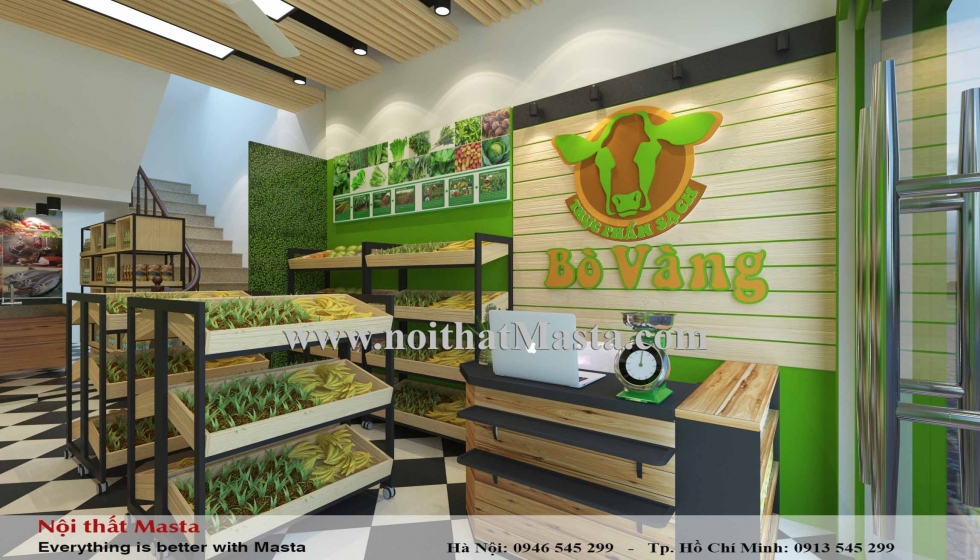 thiet ke shop thuc pham